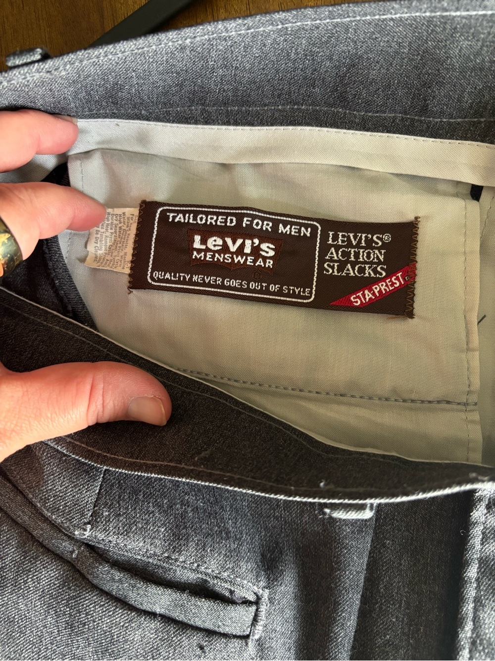 Levi's Vintage Gray Men's Dress Slacks